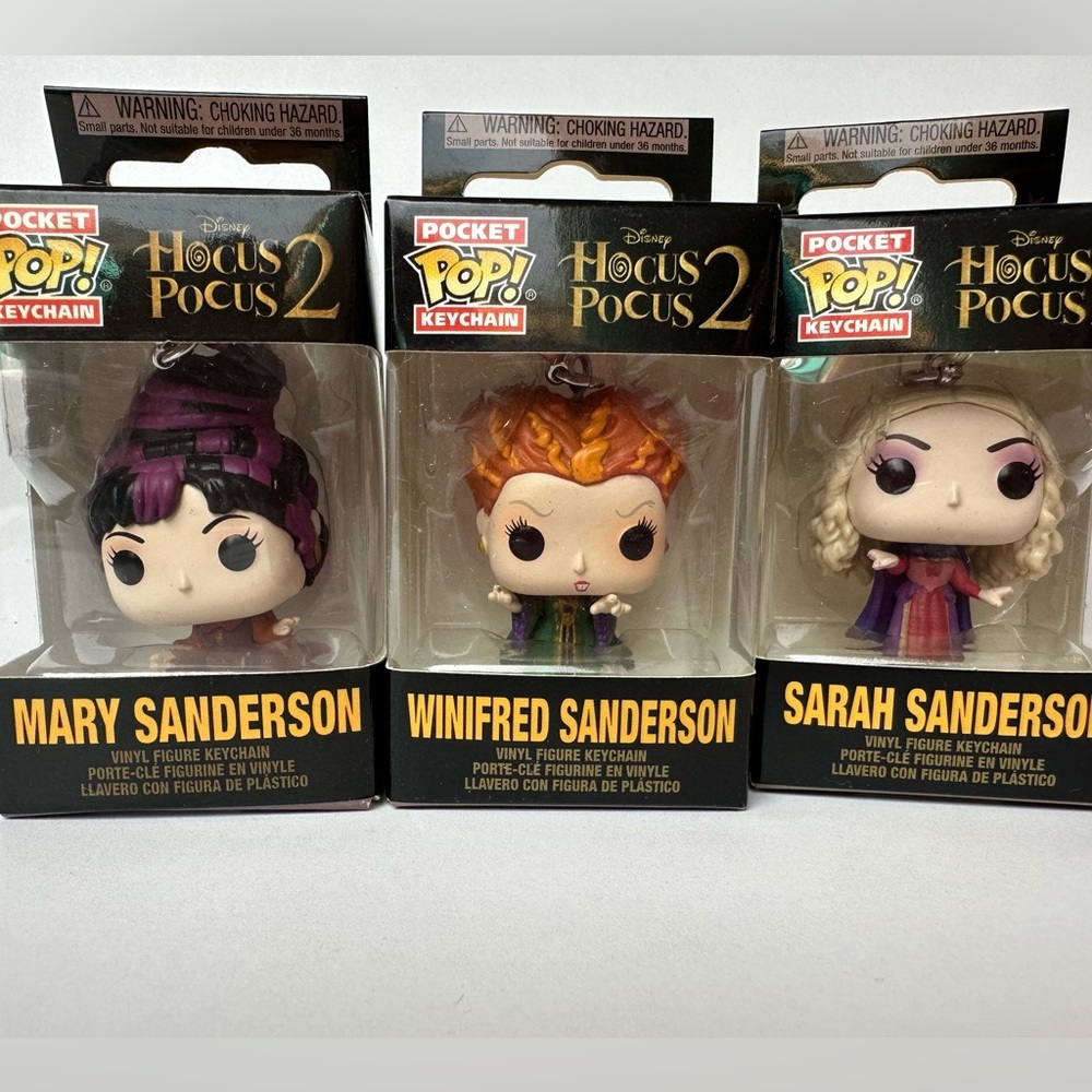 Disney "Hocus Pocus 2" set Funko Pocket Pop! Keychains Mary Winnifred Sarah NIB